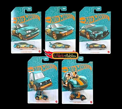 Buy Hot Wheels PEARL AND CHROME 56TH ANNIVERSARY FORD TOYOTA NISSAN 5 CARS MIX B '24 • 30£