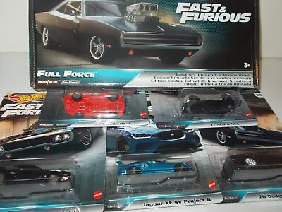 Buy Hot Wheels Fast And Furious Full Force Set Of 5 Cars Real Riders  Bnib • 48.99£