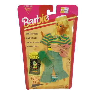 Buy Vintage 1993 Mattel Barbie La Looks Shirt + Pants Outfit Happening Hair Nos New • 27.96£