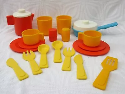 Buy Vintage Fisher Price Kitchen Set Replacement Pots Plates Accessories 70s 80s • 20£