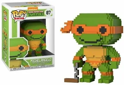 Buy Funko Pop! 107 Ninja Turtles Michelangelo 8-BIT Figure #07 • 6.91£