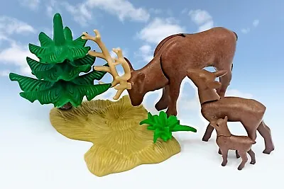 Buy Playmobil Animals Deer Stag Family Wildlife Figures For Woodland Countryside • 7.99£