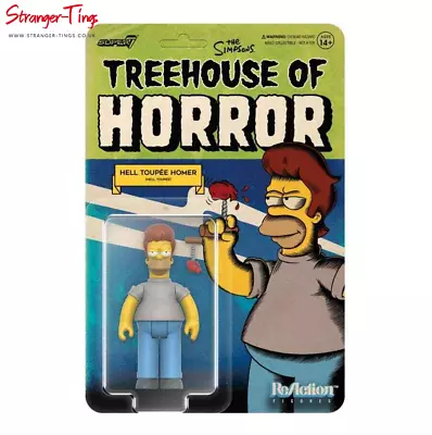 Buy Super 7 The Simpsons Wave 4 ReAction - Tree House Of Terror V2 Hell Toupee Homer • 17.95£