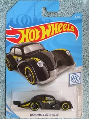 Buy Hot Wheels 2019 #046/250 VOLKSWAGEN VW KAFER RACER Black @J Long Card • 3.78£