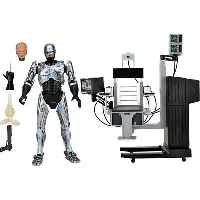 Buy NECA RoboCop Ultimate Battle Damaged RoboCop Figure With Chair • 85.95£