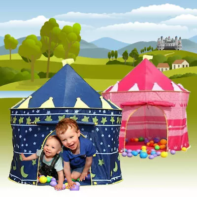 Buy Pop Up Children Kids Fun Play Tent House Fairy Girls Boys Castle Indoor Outdoor • 1.98£