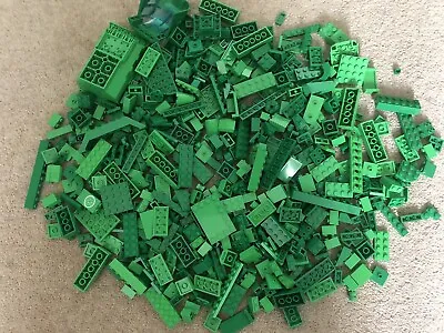 Buy 500g GENUINE GREEN LEGO BULK LOT OF ASSORTED BRICKS PARTS & PIECES • 9.99£