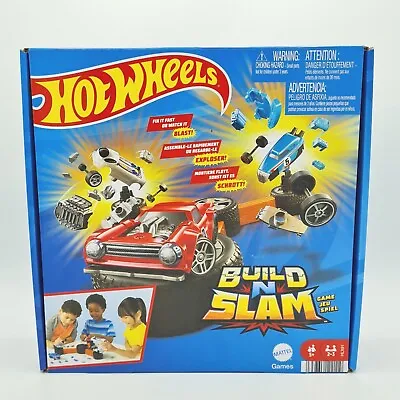Buy Hot Wheels Build ‘n Slam Kids Games, Car Game Includes Buildable Hot Wheels Cars • 9.99£