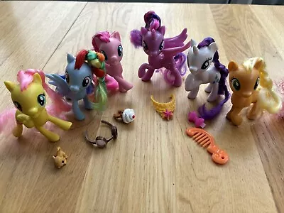 Buy My Little Pony  Set - 6 3” Figure Set Apple Jack, Fluttershy, Pinkie Pie • 15£