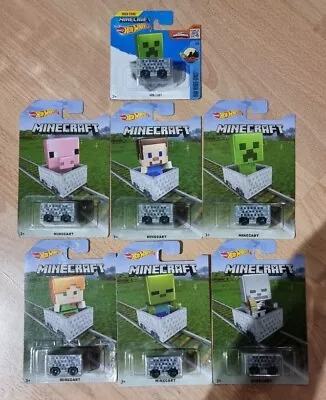 Buy Hot Wheels Minecraft Full Set Of 7 From 2016 New On Cards • 34.99£