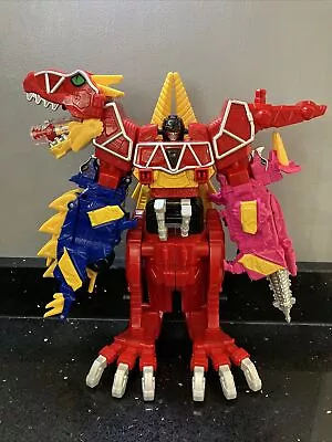 Buy POWER RANGERS Dino Charge Deluxe T-Rex Megazord Figure & Red Charger #1 - Rare • 22.99£