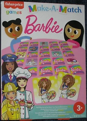 Buy BARBIE Make-A-Match Memory Game NEW Sealed Free Shipping ! No Reading Required • 17.95£