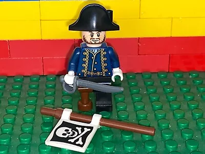 Buy LEGO Pirates Of The Caribbean Hector Barbossa Pegleg With Plain Helmet 4192 • 9.99£