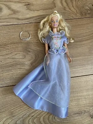 Buy Vintage 2000 Princess Barbie 28264 Mattel Doll With Crown Blonde, Lavender Dress • 38.41£