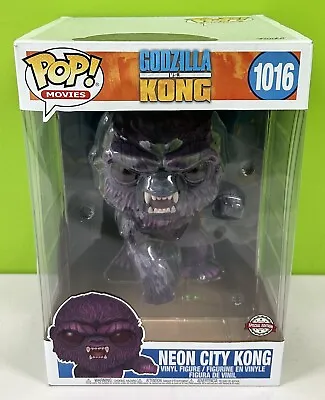 Buy ⭐️ NEON CITY KONG 1016 Godzilla VS Kong ⭐️ Funko Pop 10inch Figure ⭐️BRAND NEW⭐️ • 60£