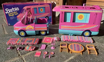Buy Barbie Magic Van Suncharm Western Motor Home Camping Car  % COMPLETE Ref 3366 • 300.20£