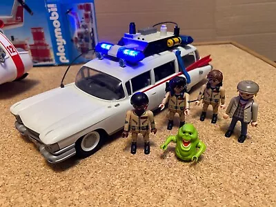 Buy PLAYMOBIL GHIST BUSTERS ECTO 1 & 5 Figs & HELICOPTER 3789 & 11 Extra Figs Spares • 24.80£