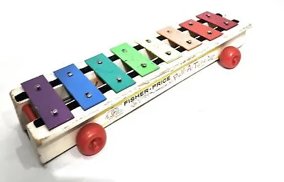 Buy Fab Vintage Fisher Price Toy 1964 Pull A Tune Xylophone Collectors Toy Gc • 15.95£