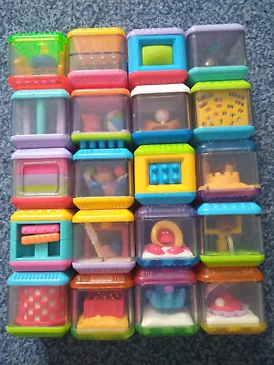 Buy 20x FISHER PRICE PEEK-A-BOO BLOCKS G TO VERY GOOD USED CND VINTAGE DIFFERENT (2) • 25.99£