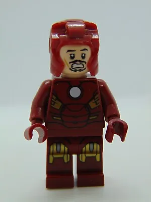 Buy Genuine Lego Marvel Avengers Iron Man Mark 7 Armor  NO VISOR Mini Figure Sh036 • 7.95£