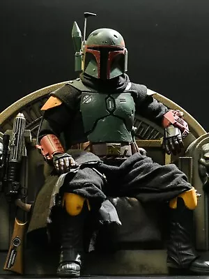 Buy Hot Toys Mandalorian Star Wars Boba Fett And Throne Repaint Armour Sideshow • 350£