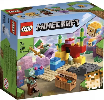 Buy 21164 LEGO Minecraft The Coral Reef 92 Pieces Age 5 Years+ • 12£
