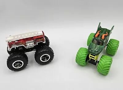 Buy Monster Truck Bundle  Monster Jam Dragon And  Hot Wheels Fire Truck HWMTFD VGC  • 18.99£