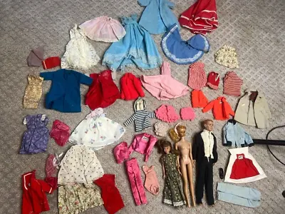 Buy Huge Lot Vintage 1960's Barbie Ponytail MCMLV Ken Skipper Clothing Accessories • 379.95£