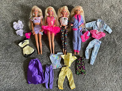 Buy Vintage Barbie 4 Dolls Bundle With Clothes   - RARE  • 50£