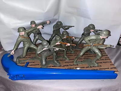 Buy Marx REPRO 6 Inch WWII German Soldier Figure Lot Of 8 Poses • 28.77£