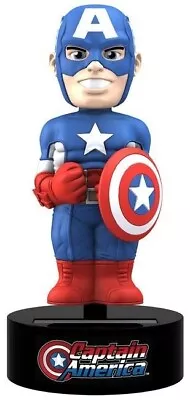 Buy NECA Body Knockers Marvel Captain America Solar Powered 6  Bobble Figure • 7£