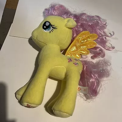 Buy My Little Pony Plush 25cm Fluttershy Yellow & Purple Butterflies Embroidery • 10.50£