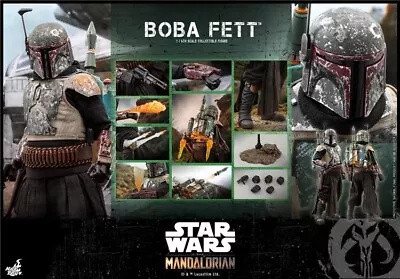 Buy New Hot Toys TMS033 Star Wars: The Mandalorian 1/6 Boba Fett Figure In Stock • 245£