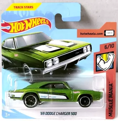 Buy Hot Wheels '69 Dodge Charger 500 - 2018 - Muscle Mania - 92/365 • 6.99£