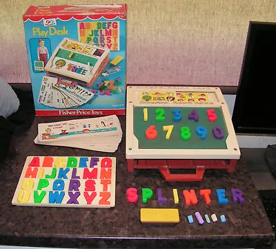 Buy PLAY DESK - FISHER PRICE 176 - Boxed + Complete - Vintage 1975 • 21.99£