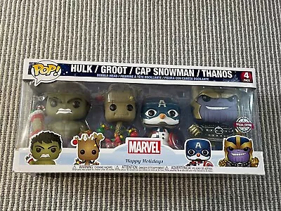 Buy Funko Pop! Hulk/Groot/Cap Snowman/Thanos Avengers Vinyl Figure Movie Characters • 14.95£