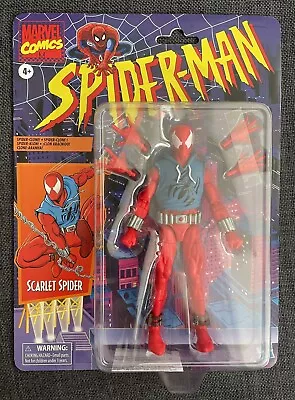 Buy Hasbro Marvel Legends Spider-Man Retro SCARLET SPIDER Figure BRAND NEW • 49.99£