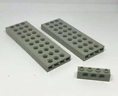 Buy LEGO Technic: 20x Brick 1 X 4 Hole - Ref 3701 Light Grey - Set 8868 8865 8880 • 5.15£