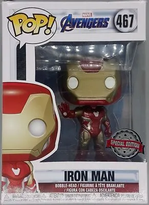 Buy Funko POP #467 Iron Man (Action Pose) Marvel Avengers Endgame With POP Protector • 21.99£