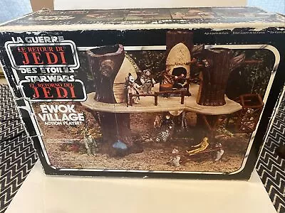 Buy Vintage Star Wars Ewok Village Playset Boxed Almost Complete See Description • 260£