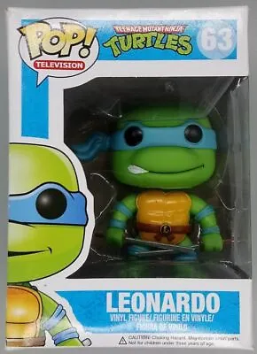 Buy Funko POP #63 Leonardo - Teenage Mutant Ninja Turtles Damaged Box With Protector • 17.49£