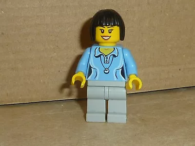 Buy LEGO Mini Figure -cty0472: Female In Medium Blue Shirt  :: I Combine Postage • 1.99£