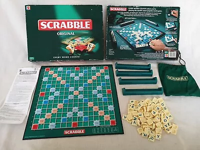 Buy Mattel Scrabble Original Board Game 2003 Word Game VGC 100% Complete Classic • 9.99£