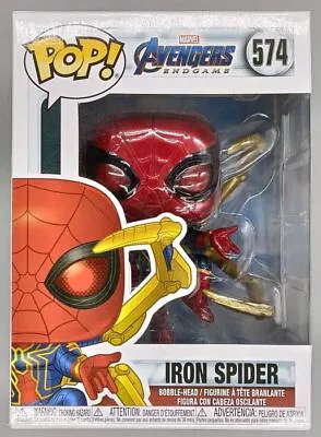 Buy Funko POP #574 Iron Spider (w/ Gauntlet) - Marvel Avengers Endgame • 16.99£