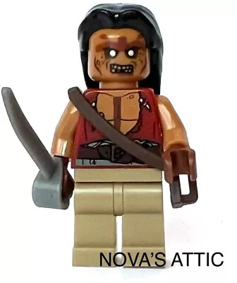 Buy LEGO Pirates Of The Caribbean Yeoman Zombie Minifigure  Duel Head 4195 4191 New • 7.49£