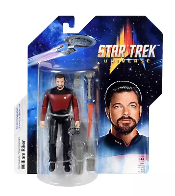 Buy Star Trek: Bandai - The Next Generation - Riker 5 Inch Action Figu Merchandising • 19.34£