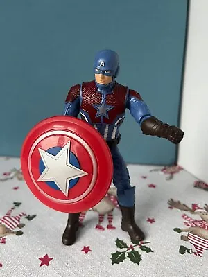 Buy Marvel Captain America Action Figure With Shield  • 12.99£