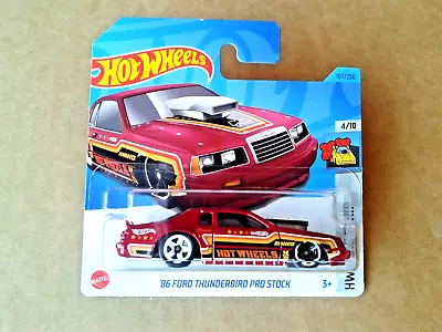 Buy Hot Wheels - `86 Ford Thunderbird Pro Stock, Red, New 2023, Nascar Race Car • 2.25£