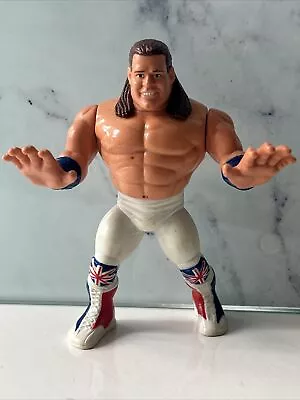 Buy WWF Hasbro British Bulldog Wrestling Figure • 9.99£