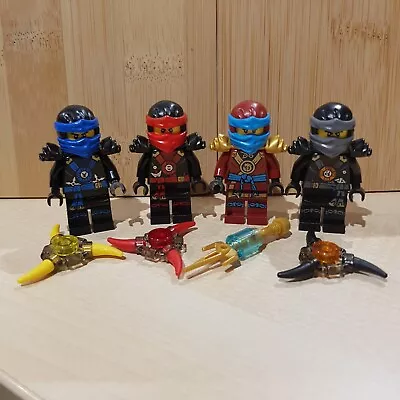 Buy LEGO Ninjago Deepstone Possession Minifigure Bundle Cole Kai Jay Nya Aeroblades • 23.95£